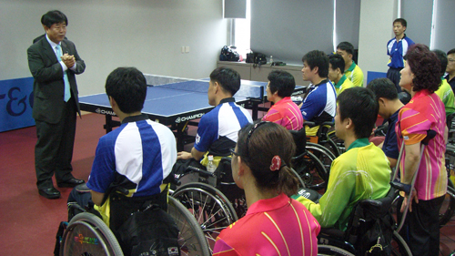 KT&G 탁구단, 장애인 국가대표 탁구단과 합동 훈련 실시